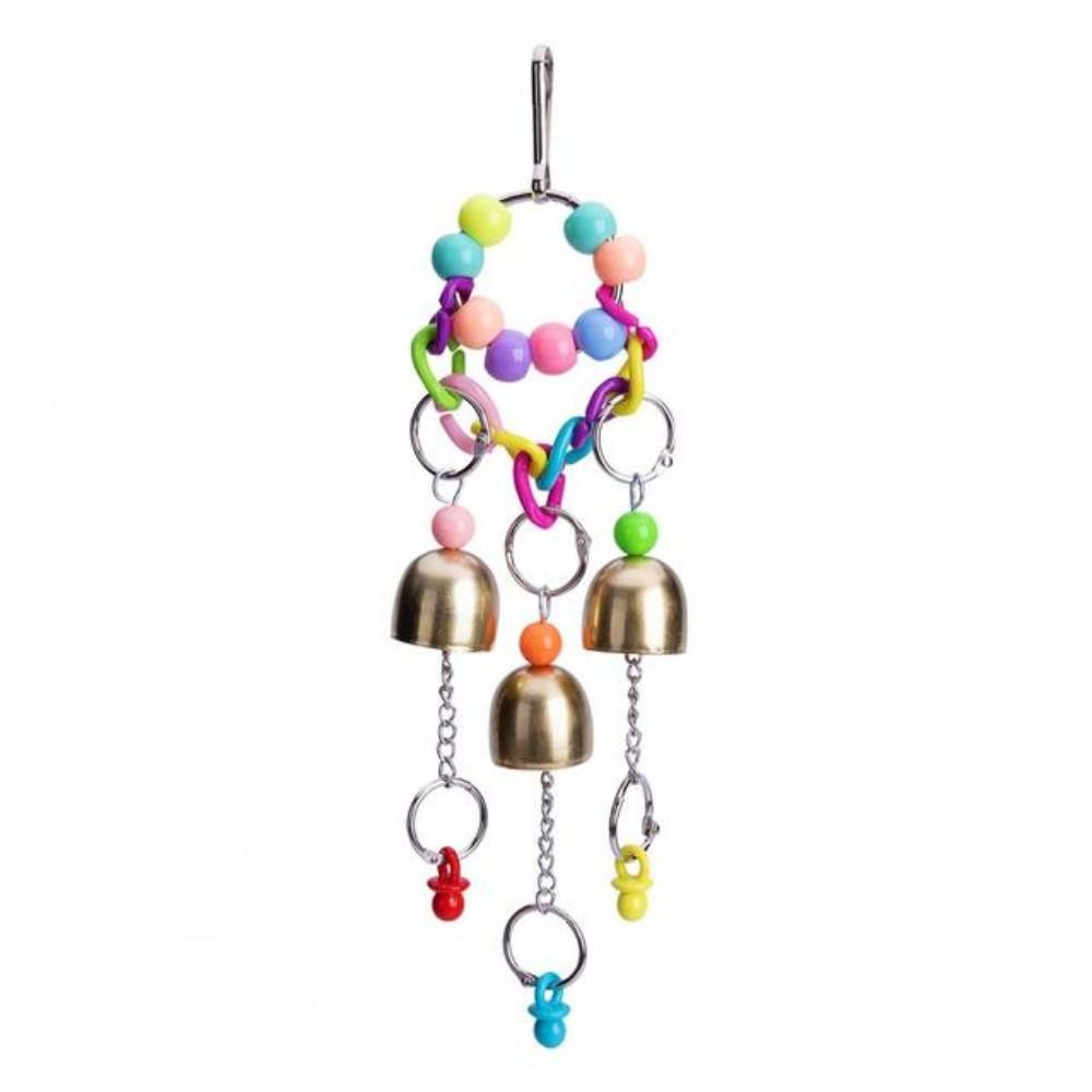 

Колокольчик для неразлучников, волнистых попугайчиков, корелл, подвесная игрушка для птиц, игрушки для жевания птиц, игрушка для клетки, подставка для попугая разноцветный