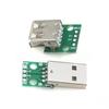 USB 2.0 Female To 4-Pin Male Micro USB Adapter Board