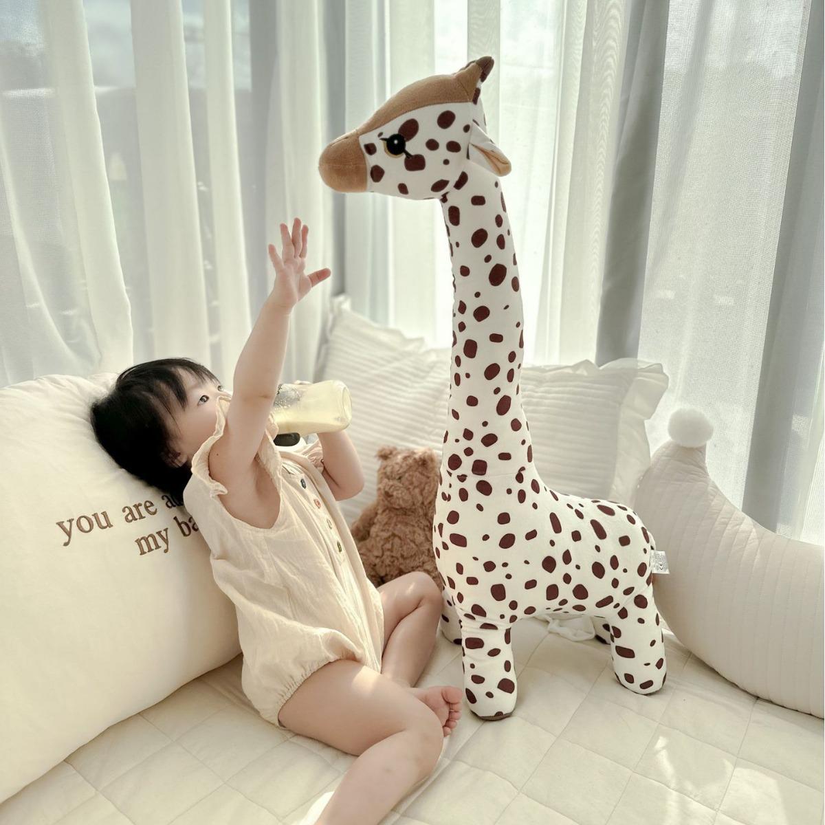 

New Giraffe Plush Cotton Cartoon Deer Doll - Baby Comfort Toy & Home Decor