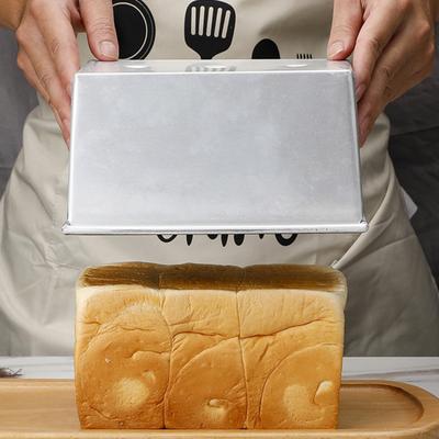 Rostat brödform med lock Non-stick beläggning Brödbehållare av aluminiumlegering för hälsosam bakning Smörgås Rostat brödugn Bakform