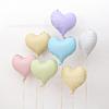 20 Inch Matte Crooked Heart Aluminum Film Balloon Candy Color Curved Love Helium Balloon Party Decoration