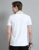 Monte Carlo Mens Solid White Collar Neck Half Sleeve T-Shirt