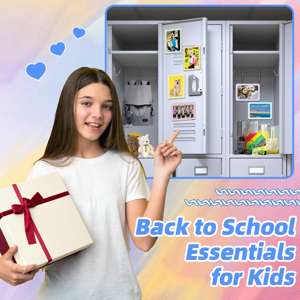 12 Pcs Magnetic Picture Frames For Locker 5 X 7 Magnetic Picture Frames For Refrigerator Magnet Photo Frame For Fridge Holds Magn