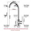 KEGOO K2058 304 Stainless Steel Kitchen Faucet