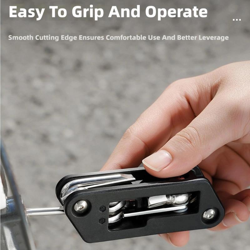 10 in 1 Bicycles Maintenance Tool Pocket Size Heavy Duty Bikes Multiple Tool Multifunctional Bikes High Strength Wrench