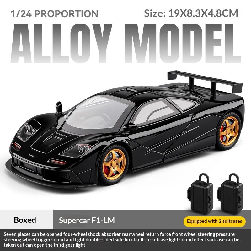 1:24 Metall-Druckguss-Automodell Mcl-Lm Supercar Spielzeug Junge Geschenk Ausgestattet Mit Reisekoffer Sammlerstück Schreibtischdekorationen