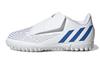 Adidas Abrasion Resistant Low top Soccer Shoes White Blue Kids' GZ7198