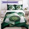 Set Biancheria da Letto Celtic FC Stampato 3 Pezzi Copripiumino Traspirante con Federe Biancheria da Letto Decorativa per Camera da Letto Casa