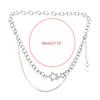 Silver Color Crystal Metal Collar Chain Necklaces Women Personality Jewelry