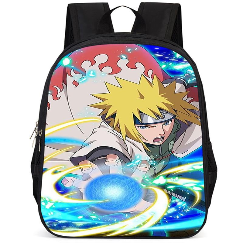 Naruto 15-inch Large Capacity Backpack Lightweight Oxford Cloth School Bag For Kids