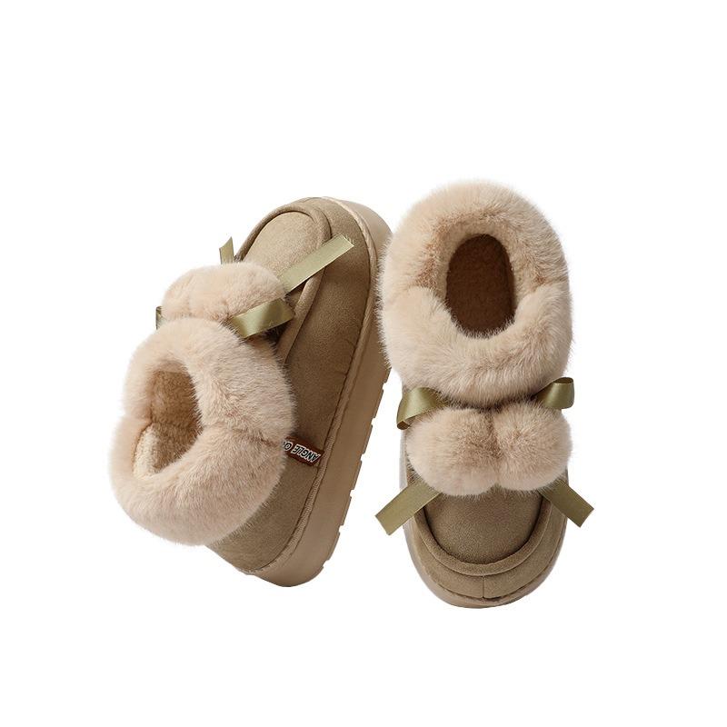 Bag Heel Significant Other Snow Boots Women's Shoes Winter New Fashion Short Women's Boots Sleeve Versatile Cotton Shoes Thickened