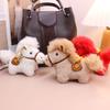 Cute  Year Plush Keychain Bag Charm Doll Charm Miniature Horse Figurine