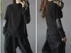 Women's Ethnic Patchwork Thermal Fleece Pullover - Mock Neck, Autumn/Winter, Loose Fit