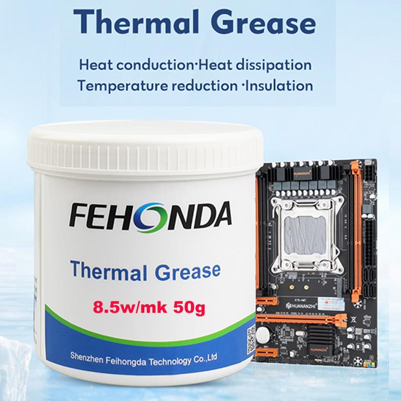 

FEHONDA TG-8 Thermal Paste 8.5W/m.K High Performance Thermal Grease Thermal Conductive Silicone Grease for Game CPU GPU Cooling 50g