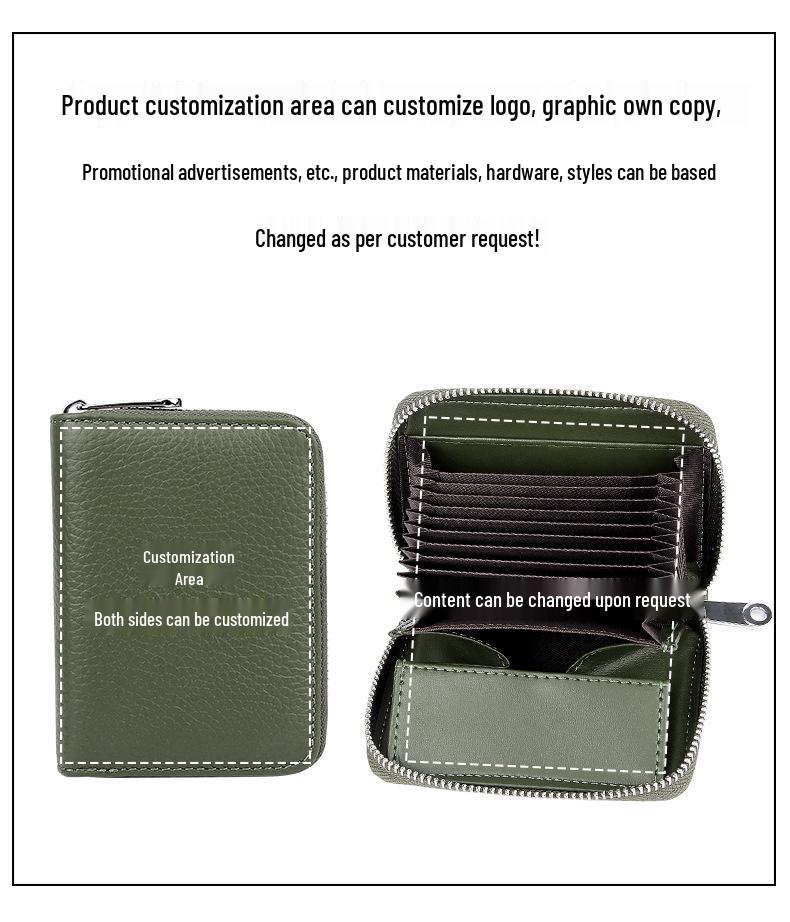 Japanese RFID Anti-Skimming Accordion Wallet: Large Capacity Genuine Leather Card Holder & Coin Purse