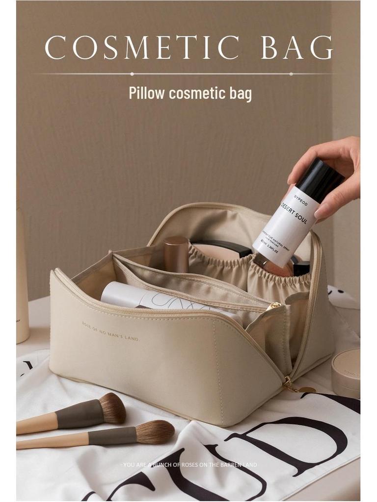 Portable Waterproof Accordion Makeup & Toiletry Bag - Large Capacity Travel Organizer