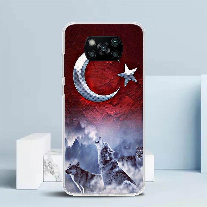 Turkey Turkish Flag Phone Case For Xiaomi Poco F7 Ultra X5 X6 X7 Pro M7 Redmi 15C 15 13C 13 12C 12 10C 10 10A 9 9C 9A 9T Cover P