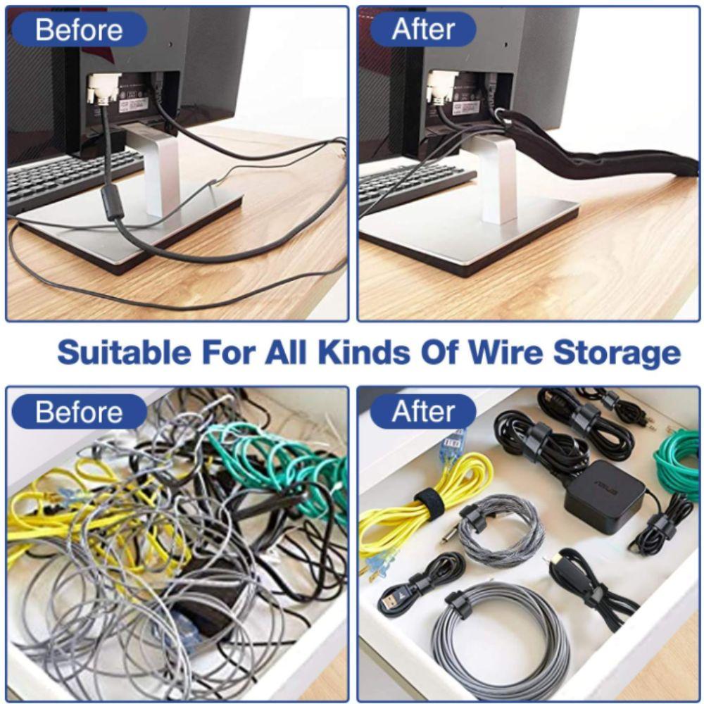Data Cable Cable Management Sleeve Computer Cable Storage Cover  Computer Setup