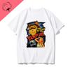 American Retro Short-sleeved T-shirt, Vampire Hong Kong-style Men's and Women's Trendy New Pure Cotton Camiseta