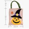 Kids Ornament Trick Or Treat With Handle Tote Bag Candy Bag Halloween Decoration Gift Pouch