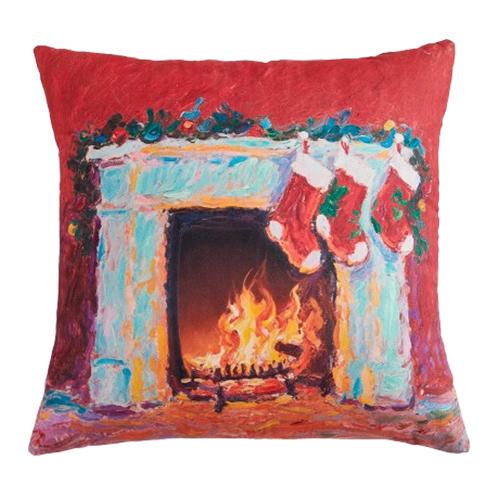 

1PC Nuan Series Christmas Pillowcase Cartoon Pattern Printed Soft Cushion Cover for Sofa Living Room Bedroom Home Decor Party Decor W45cm x L45cm