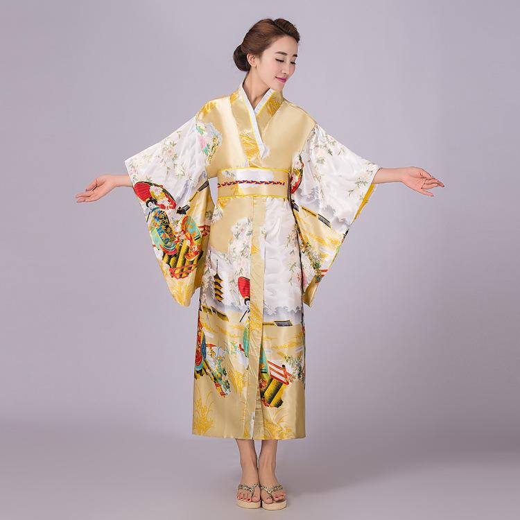 Japanese Yukata Japanese Kimono Women's Traditional Formal Attire Cosplay Photography Anime Performance Stage Costumes