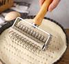 Stainless Steel Rolling Pin & Pizza Docker with Hardwood Handle