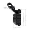 HUILI-JPHOME Short 32mm 1.25'' Universal Up Highway Foot Pegs Foot Pedals Footrest Honda Kawasaki