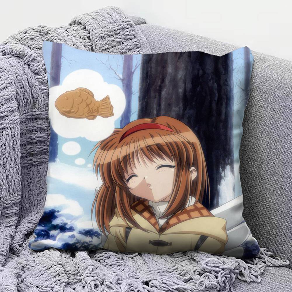Kanon Game Anime Girl  Pillow Covers Home Sofa Cushion Covers and Aecorative Custom