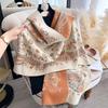 Fashion Cashew Flower Printing Temperament Shawl Women Elegant Light Luxury Appearance Outside with Warm Scarf Scarf
