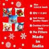 Soft Fabric Designer Decorative Printed Merry Christmas Theme Cushion Cover Xmas Decorations for Sofa Living Room Set of 5 12 X 12 Inch Multi