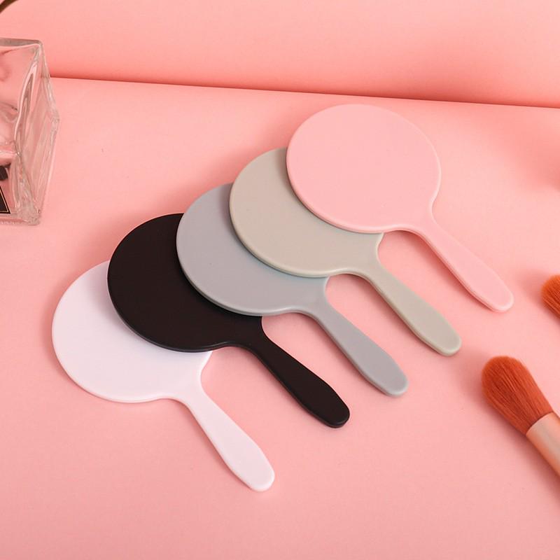 Custom Logo Mini Handheld Makeup Mirror - Portable Pocket Size