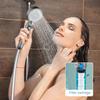 High Pressure Shower Heads 5 Modes Filtered Shower Head with Handheld Silicone Nozzles Adjustable Faucet for Bathroom Home Gym