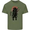 Unisex Shirt Cotton Oversize Large Size Samurai Sun MMA Warrior Mens Cotton T-Shirt Tee Top