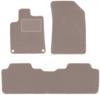 Beige Velours-Fußmatten für: Citroen C5 I Kombi, Limousine (2001-2008)