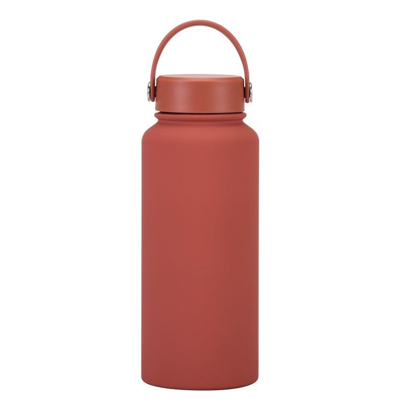 1L Stainless Steel Vacuum Insulated Water Bottle With Wide Mouth Portable Outdoor Sports Travel