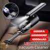 5V 60000RMP Folding Car Vacuum Cleaner 50W Cordless Strong Suction Portable Mini Hand Vacuum LED Light Rechargeable for Car Interior Home