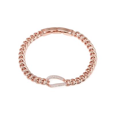 14Kgp Roségold Panzerkette Kubisches Auffälliges Mode-Armband