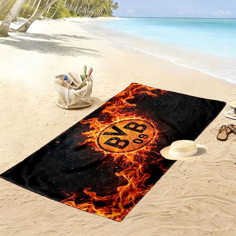 BVB Print Beach Towel, Large Soft Quick Dry Towel for Beach Camping Swimming