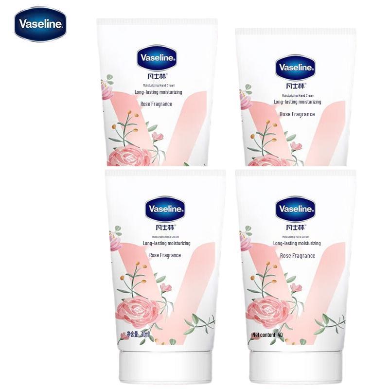 Vaseline Rose Moisturizing Hand Cream 4-Pack