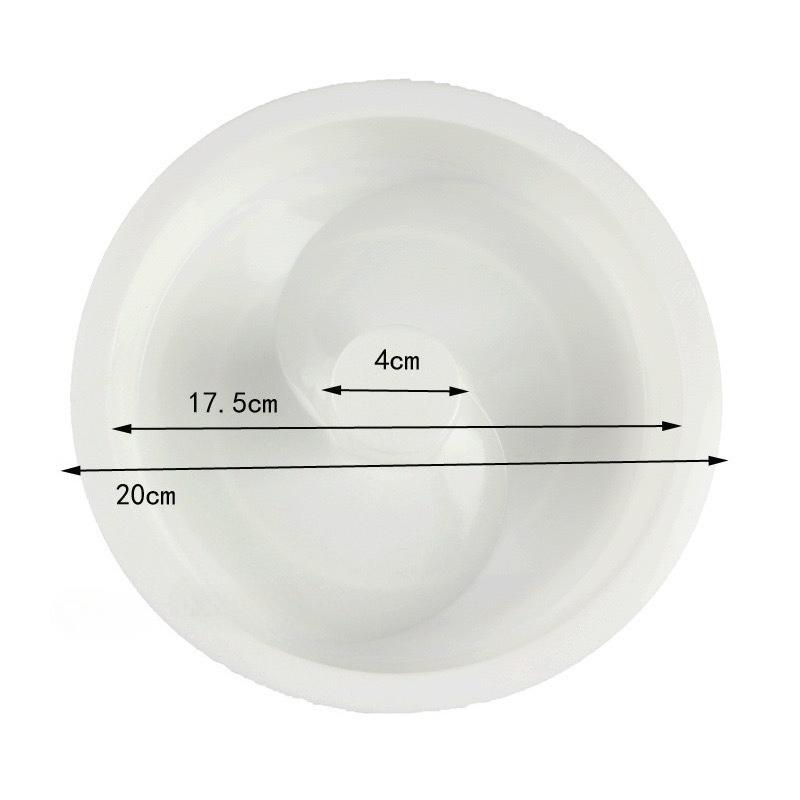 1 Pc Round Corrugated Vortex Silicone Cake Mold Mousse Mold, White Italian Pastry Mold Baking Mold