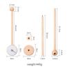 3Pcset Baby Wooden Bed Bell Bracket Mobile Hanging Rattles Toy Hanger Baby Crib Mobile Bed Bell Wood Toy Holder Arm Bracket
