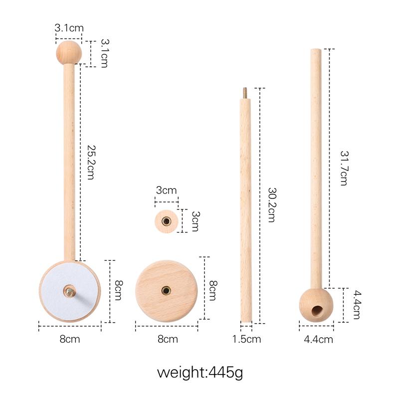 3Pcset Baby Wooden Bed Bell Bracket Mobile Hanging Rattles Toy Hanger Baby Crib Mobile Bed Bell Wood Toy Holder Arm Bracket