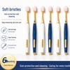 Premium Soft Bristle Toothbrush Set - 6-Pack Family Edition with Wide Head and Fine Bristles for Adults