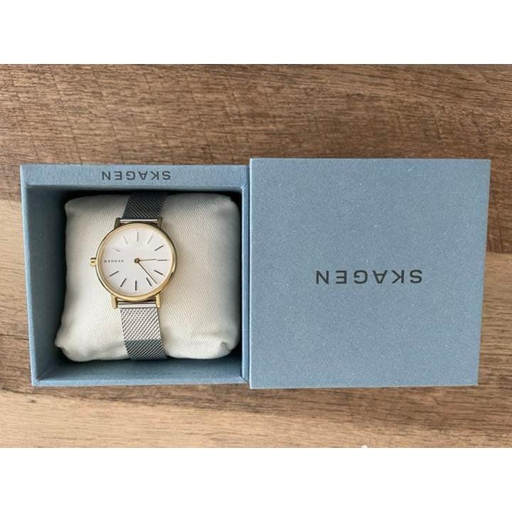 Used SKAGEN Watch Office Ladies Bracelet Watch