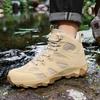 High-top Men's Hiking Shoes Plus Size 39-48 Breathable Casual Trainers Anti-slip Outdoor Sneakers for Trekking Camping