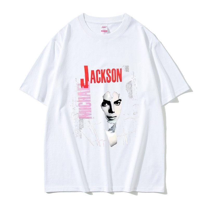 

King of Pop Michael Jackson Graphic Tshirt Unisex Casual High Quality Soft Cotton T Shirts Unisex Gothic Rock Oversized Streetwear S