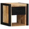 VidaXL Tables de chevet 2 pcs 40x35x40 cm bois de manguier massif brut, armoire de lit, meuble de chambre à coucher, table 4015951