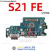 Aiinant USB Charger Board Dock Connector Charging Port Flex Cable For Samsung Galaxy S21 Ultra Plus FE G991B G991N G991U G991W