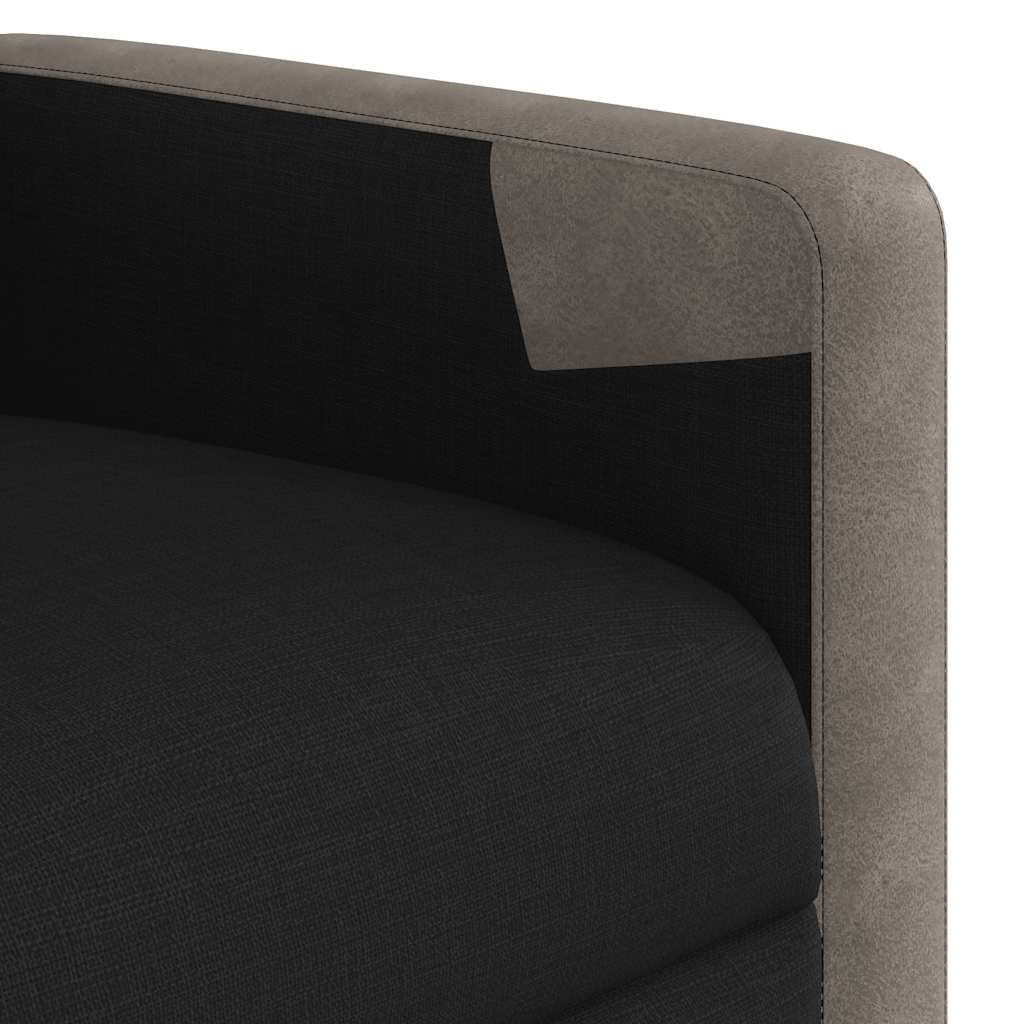 Recliner Chair with Lift Assistance Black Fabric